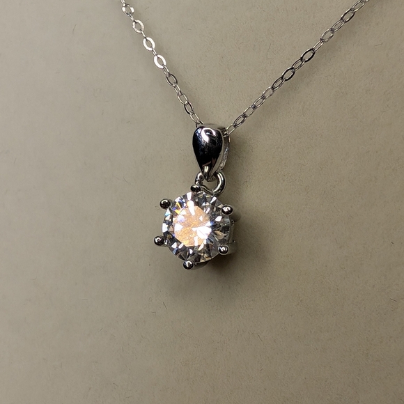 1ct Moissanite Necklace - Picture 7 of 10